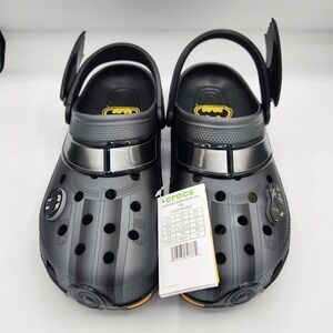 Crocs Batman Batmobile Clogs Crocs Black Mens Size 12 DC Comics Shoes Comic NWT‎